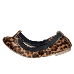 Boden Hettie Flexi Brown Leopard Print Calf Hair Slip-On Ballet Flat  size 38